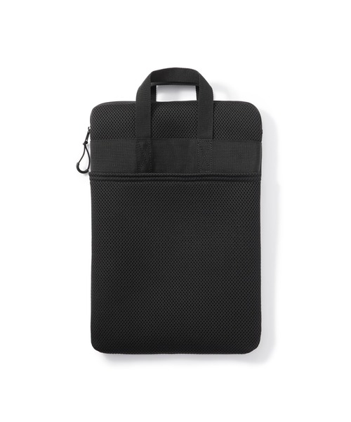 黒いナイロン製タブレットケース 無印良品（MUJI） タブレットケース ポリエステル 縦型クッション