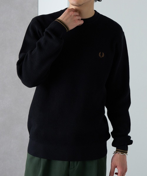FRED PERRY ニット セーター 「FRED PERRY」WAFFLE STITCH
