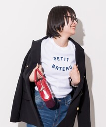 tシャツ PETIT BATEAU × FREAK'S STORE/プチバトー 別注 WAPPEN T-shirt/別注 ワッペンTシャツ レディース FREAK'S STORE tシャツ PETIT BATEAU × STORE/プチバトー 別注