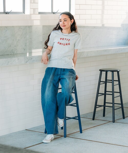 【新品タグ付】tシャツ PETIT BATEAU × FREAK'S STORE FREAK'S STORE tシャツ PETIT BATEAU × STORE/プチバトー 別注