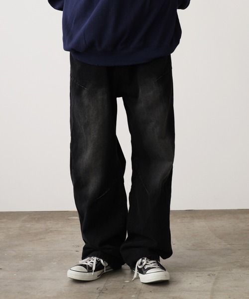 ROOP TOKYO ジーンズ Vintage-Like Wide Straight Denim Pants ROOP TOKYO ジーンズ Vintage-Like Wide Straight Denim Pants
