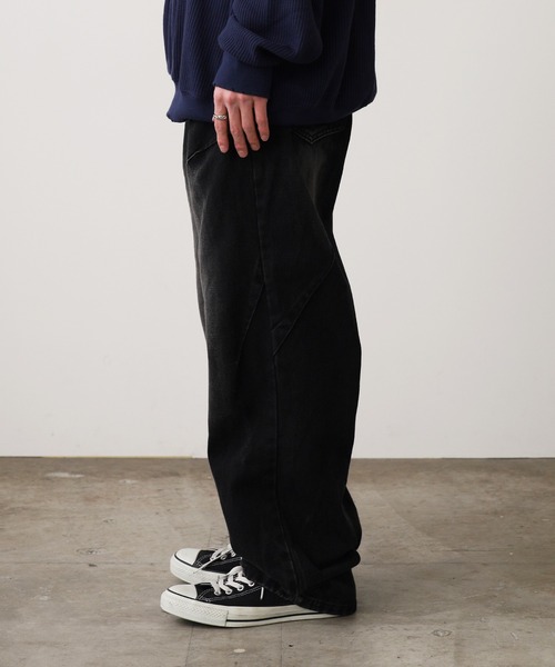 ROOP TOKYO ジーンズ Vintage-Like Wide Straight Denim Pants