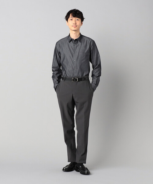 COMME CA MEN（コムサメン） シャツ デニムライクコットンツイル 