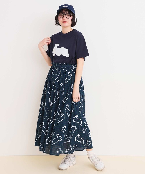 archivio 裾Rabbit SIDEラインニットスカート archivio 裾Rabbit SIDEラインニットスカート