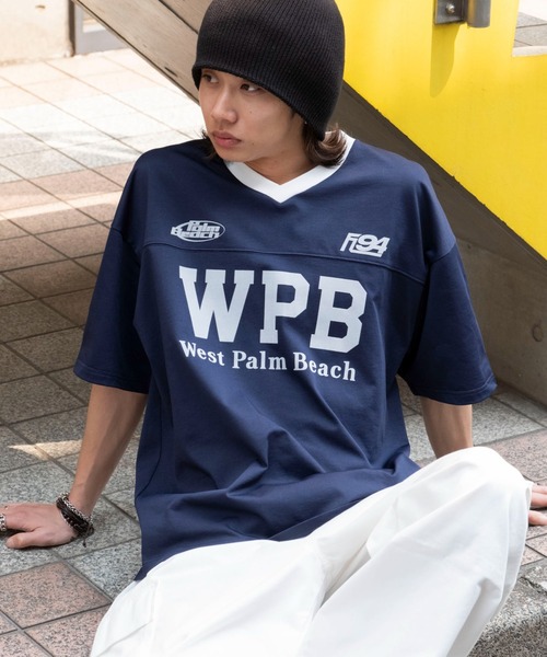 WEGO（ウィゴー） tシャツ WEGO/グラフィックフットボールT メンズ