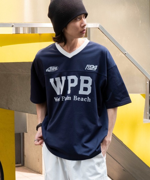 WEGO（ウィゴー） tシャツ WEGO/グラフィックフットボールT メンズ