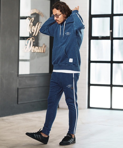 seventy seven スウェットパンツ ジャージ mp13505-denim jersey pants