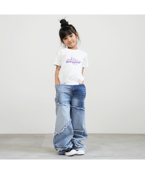 tシャツ パープルHoorayロゴ キッズ Tシャツ キッズ 子供服 女の子 | ブランド登録なし | 16