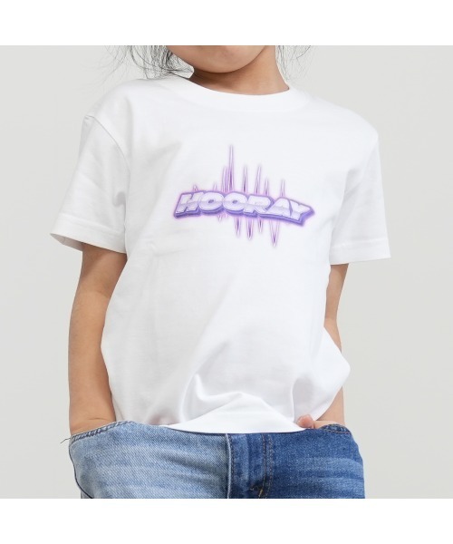 tシャツ パープルHoorayロゴ キッズ Tシャツ キッズ 子供服 女の子 | ブランド登録なし | 17