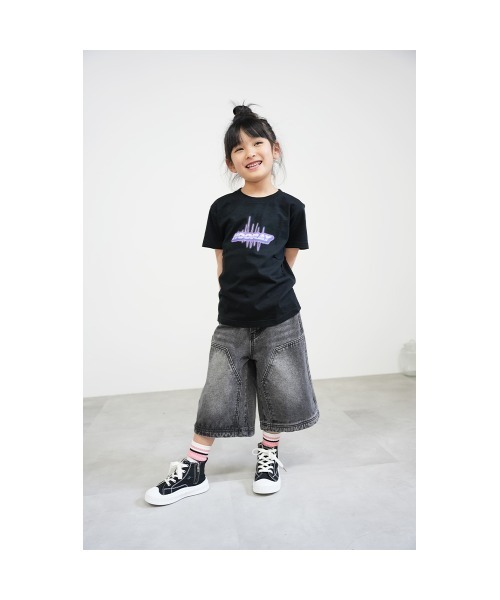 tシャツ パープルHoorayロゴ キッズ Tシャツ キッズ 子供服 女の子 | ブランド登録なし | 19