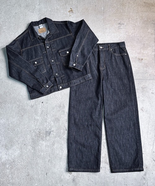 SB CAL デニムジャケット・パンツセット セットアップ 2点セット】セットアップ メンズ 秋 冬 春