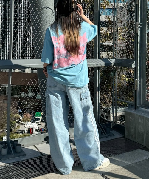 [PBLIM] Denim брюки MEDIUM оттенок черного прочее женский 