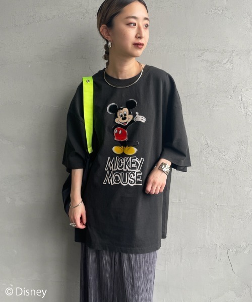 tシャツ 「JEANS FACTORY CLOTHES/ジーンズファクトリークローズ」  MICKEY MOUSE / ダメージ キャラクターTシャツ JEANS FACTORY Clothes tシャツ 「JEANS CLOTHES/ジーンズ