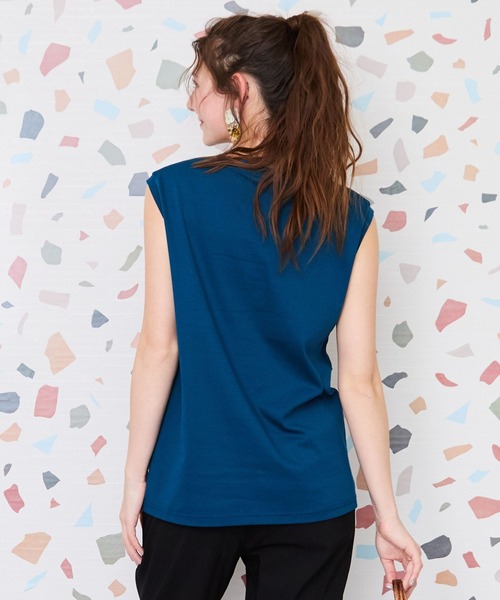 tシャツ 「JETSET SOLO PLUS」JESETロゴシルケットノースリTシャツ レディース JETSET SOLO PLUS tシャツ 「JETSET PLUS」JESETロゴシルケット