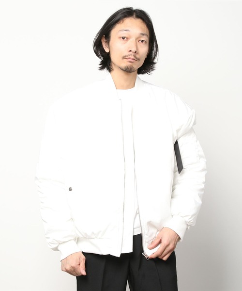 ARCADE（アーケード） 「NYLAUS」ブルゾン L ホワイト×ブラック メンズ