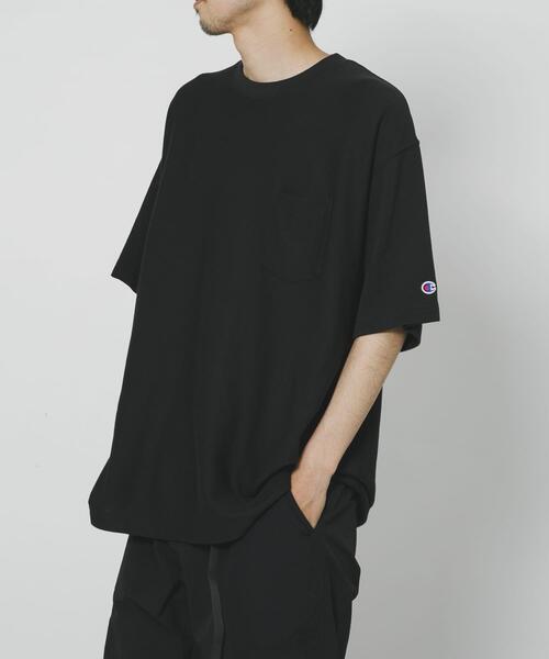【BLACK】LOWERCASE×Champion 速乾ReverseWEave TEE Champion（チャンピオン） tシャツ LOWERCASE×Champion 速乾