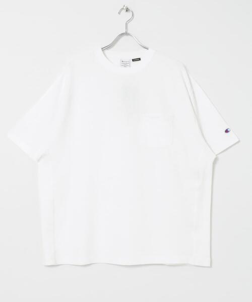 【WHITE】LOWERCASE×Champion 速乾ReverseWEave TEE Champion（チャンピオン） tシャツ LOWERCASE×Champion 速乾