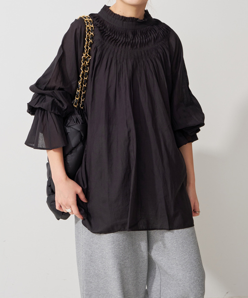 Spick＆Span 「Spick & Span」 長袖ブラウス FREE ブラック