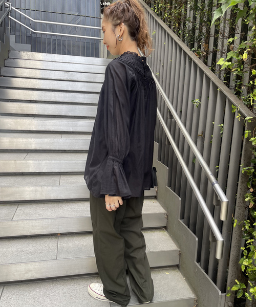 Spick＆Span 「Spick & Span」 長袖ブラウス FREE ブラック