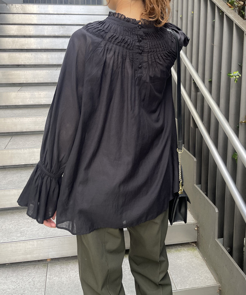 U by SPICK&SPAN｜《WEB限定/予約》スタンドカラーフリル