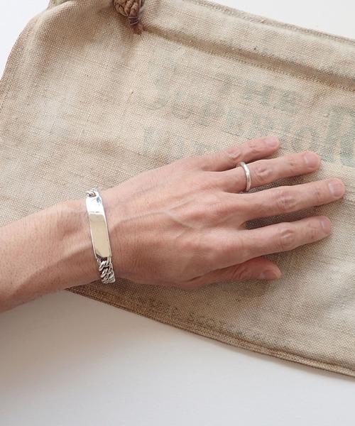mananas ID bracelet マナナス IDブレスレット 925 MANANAS（マナナス） ブレスレット 「MANANAS」ID Bracelet (Mens