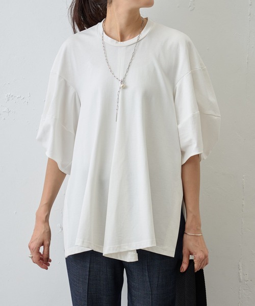 「BEARDSLEY」 半袖Tシャツ FREE ホワイト レディース BEARDSLEY 「BEARDSLEY」 半袖Tシャツ FREE ホワイト レディース
