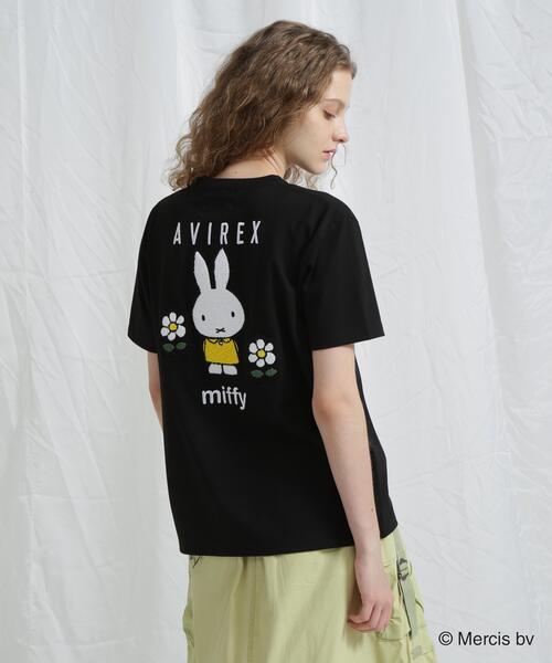 Miffy（ミッフィー） tシャツ 「AVIREX×miffy」WEB限定 EMBROIDERY T