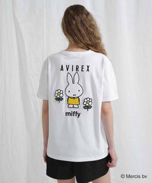 Miffy（ミッフィー） tシャツ 「AVIREX×miffy」WEB限定 EMBROIDERY T
