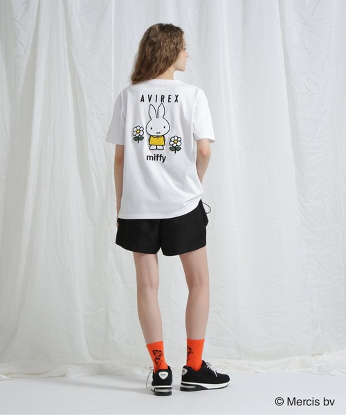 Miffy tシャツ 「AVIREX×miffy」WEB限定 EMBROIDERY T-SHIRT