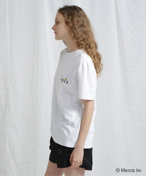 Miffy tシャツ 「AVIREX×miffy」WEB限定 EMBROIDERY T-SHIRT