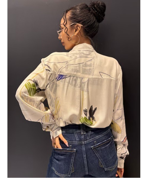 未使用　タグ付き　デシグアル　シアーブラウス　大きめS Desigual（デシグアル） ブラウス シャツ レディース : ZOZOTOWN Yahoo