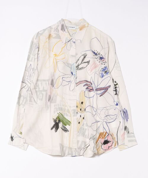 Desigual（デシグアル） ブラウス シャツ アートコラージュオーバー