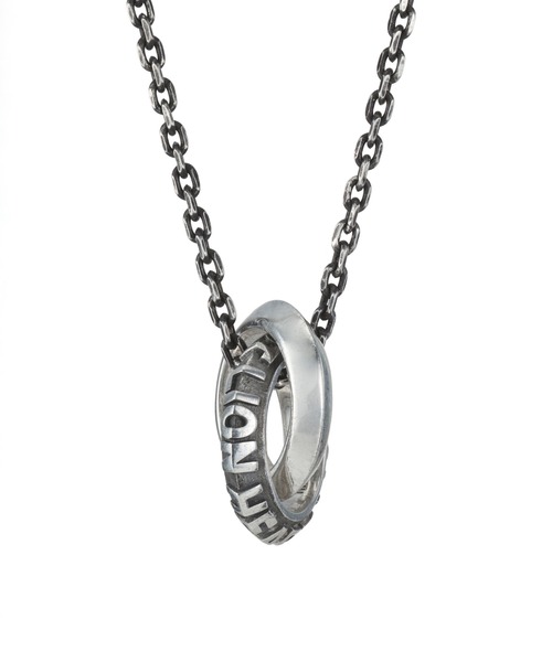 ネックレス 「生産終了モデル」“for Gift”レリーフダブルリングネックレス/シルバー925「LION HEART / ライオンハート」