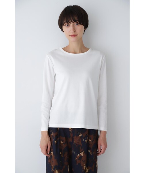 「human woman」 長袖カットソー LARGE ホワイト レディース