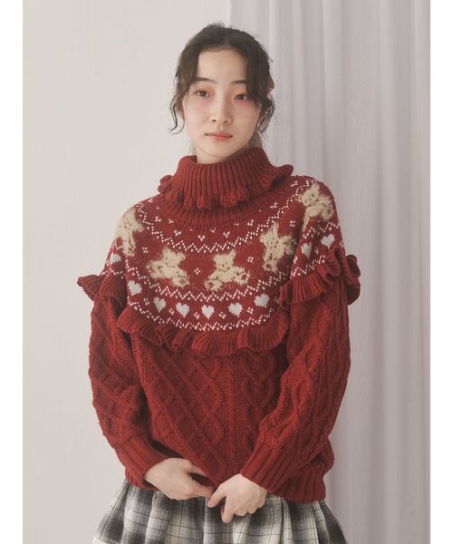 ニット セーター bear yoke knit tops レディース yoke ニット（ファッション）のおすすめ人気商品一覧 通販