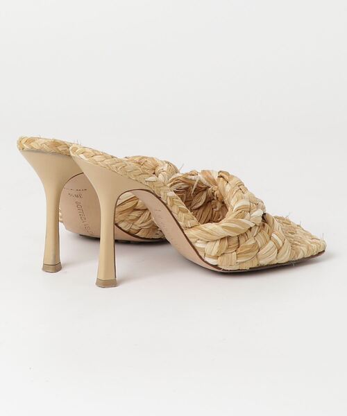 BOTTEGA VENETA（ボッテガ・ヴェネタ） ラフィア ヒールサンダル 36.5