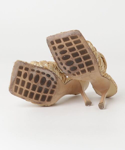 BOTTEGA VENETA（ボッテガ・ヴェネタ） ラフィア ヒールサンダル 36.5