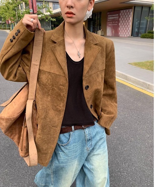 ジャケット テーラードジャケット 「Good Riddance」スウェード