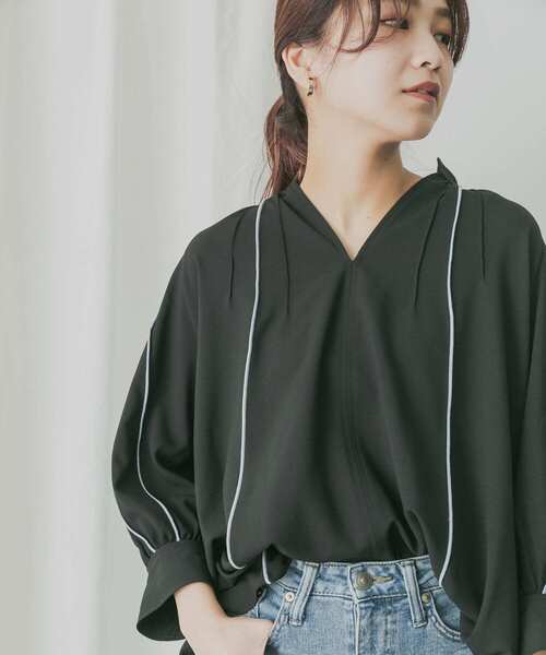 「KBF+」 7分袖ブラウス ONE ベージュ レディース_画像3