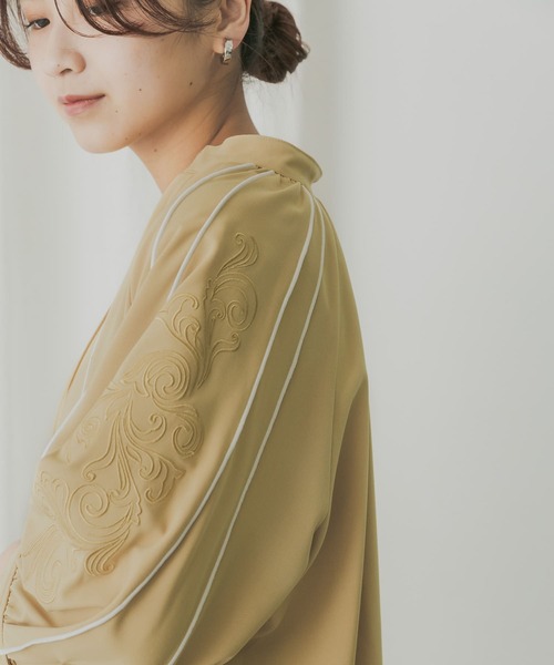 「KBF+」 7分袖ブラウス ONE ベージュ レディース_画像5