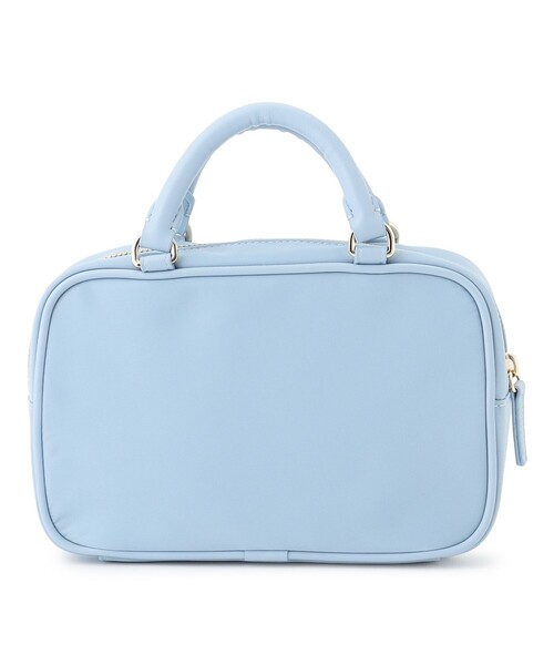 美品　VonDutch ボンダッヂ　ミニボストンバッグ　パステルブルー TOCCA（トッカ） ボストンバッグ WITH CLARISSE 2WAY NYLONBAG ミニ