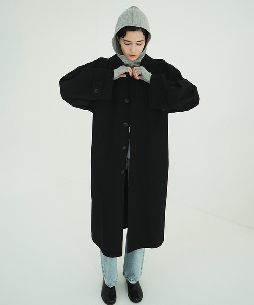 CLANE（クラネ） ステンカラーコート コート BULKY LINE STAIN COAT