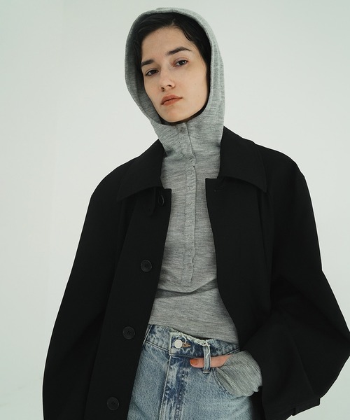 CLANE（クラネ） ステンカラーコート コート BULKY LINE STAIN COAT
