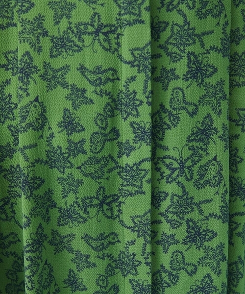 「Jocomomola」 半袖ワンピース 42 グリーン レディース_画像8