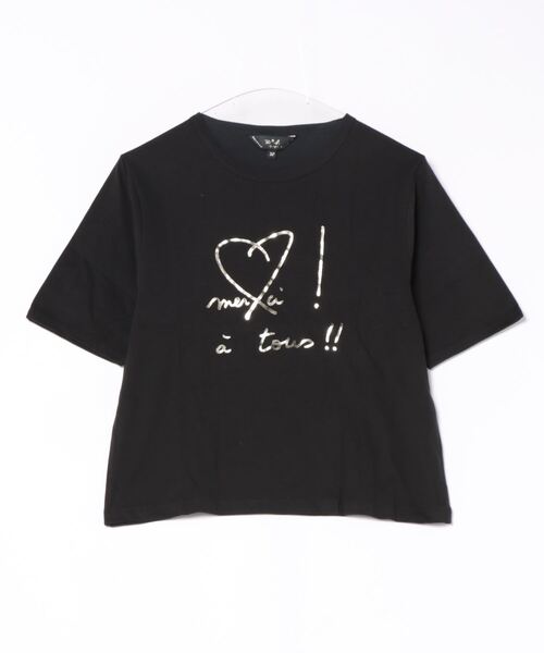 「To b. by agnes b.」 半袖Tシャツ 38 ブラック レディース_画像2