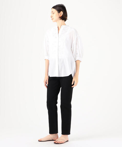 TOMORROWLAND（トゥモローランド） 7分袖ブラウス FREE ホワイト