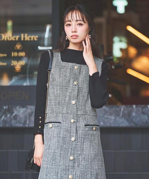 SWINGLE（スウィングル） ジャンパースカート Aラインミニジャンスカ