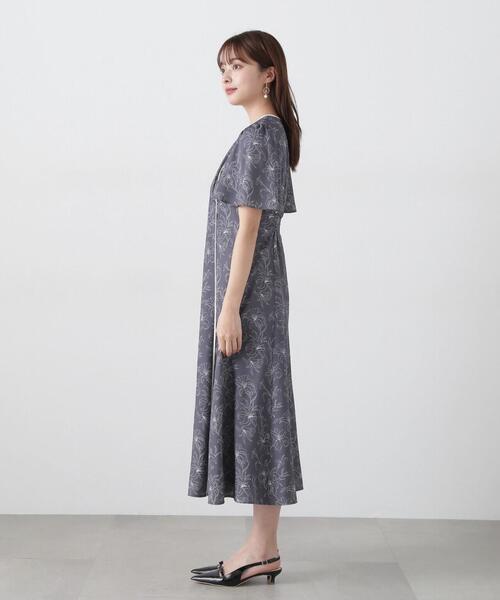 「PROPORTION BODY DRESSING」 半袖ワンピース MEDIUM ダークグレー レディース_画像6