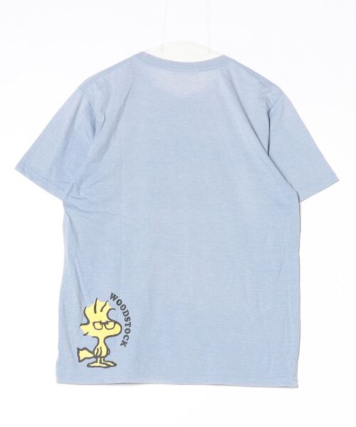 「PEANUTS」 半袖Tシャツ L ネイビー メンズ_画像2
