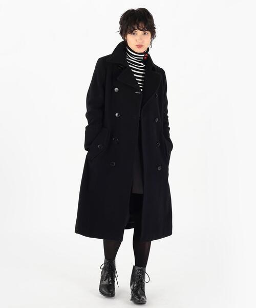 「To b. by agnes b.」 トレンチコート 36 ブラック レディース_画像6